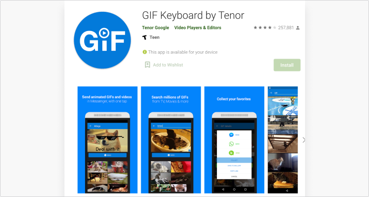 Tenor — GIF Keyboard on the App Store
