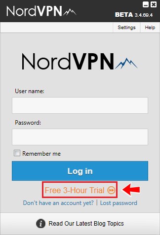 An Automatic 3-Hour Trial | NordVPN