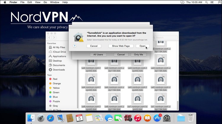 browsing through openvpn mac