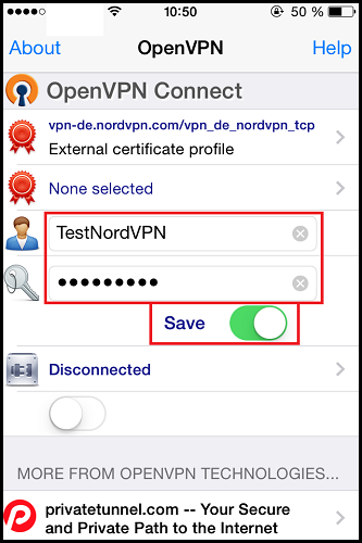 How to setup OpenVPN on iOS (iPhone/iPad) | NordVPN