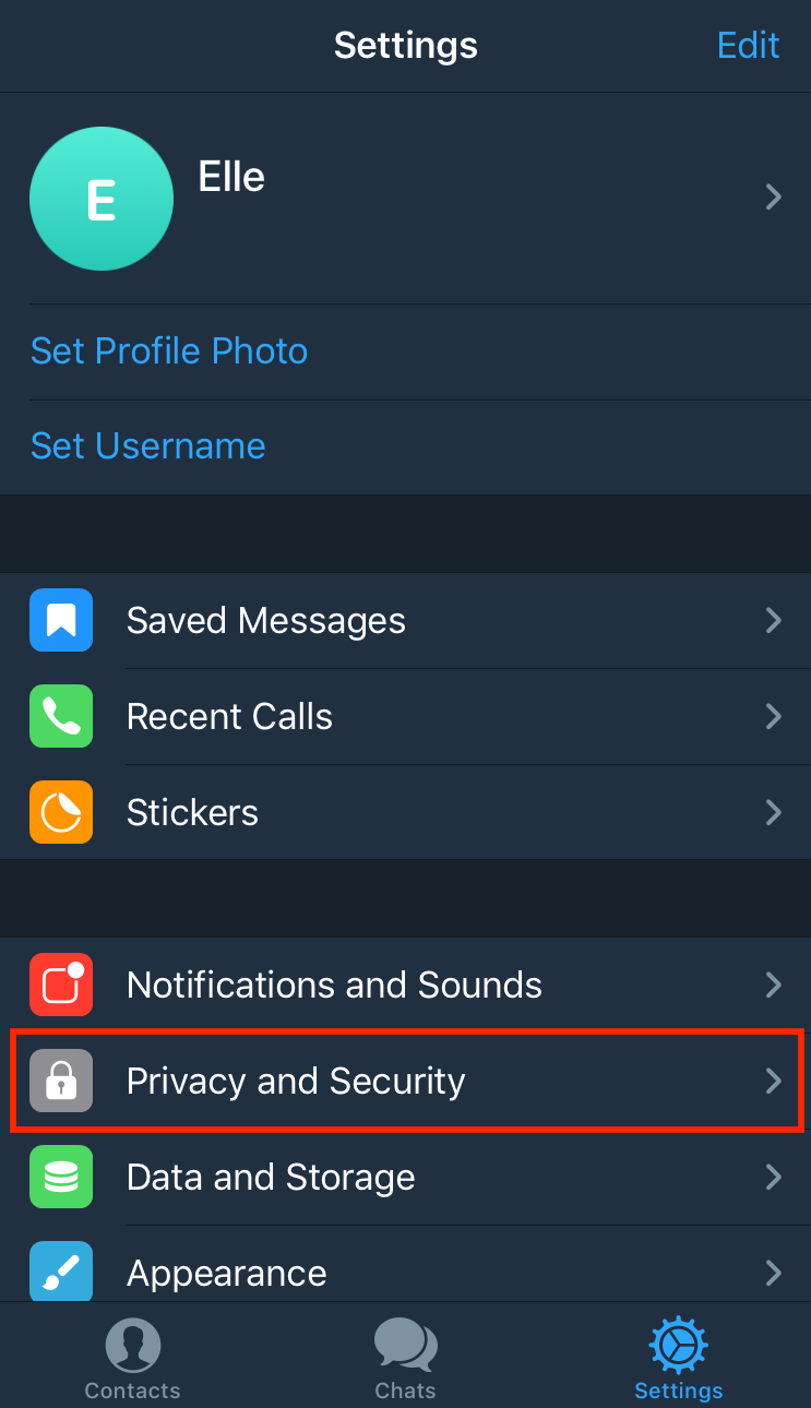 Telegram create account