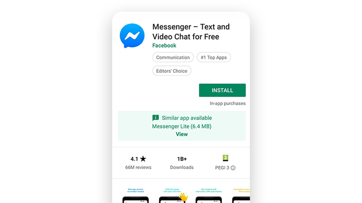 Aplicação do Messenger para Android