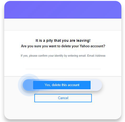 Delete your Yahoo account