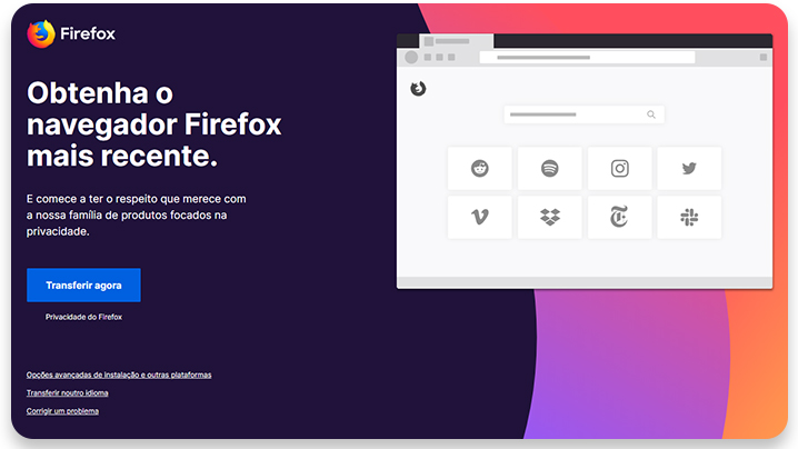 navegador privado: firefox