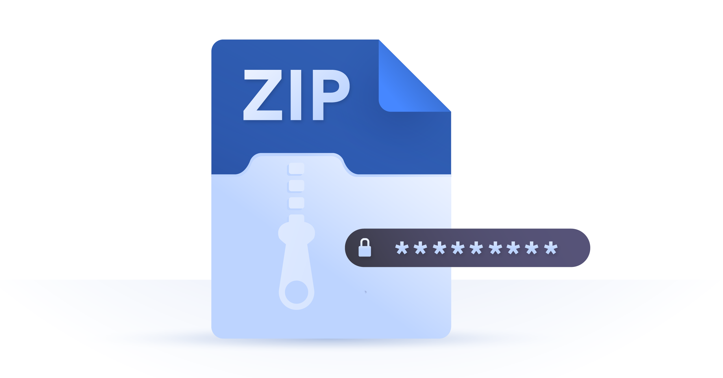 zip folder with password