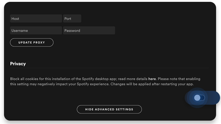 what is spotify private session