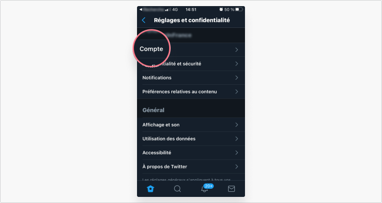 Supprimer Twitter Depuis un appareil iOS étape 4