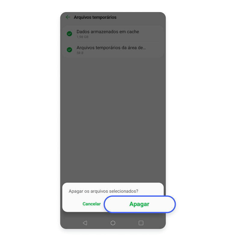 Como limpar cache no Android 9