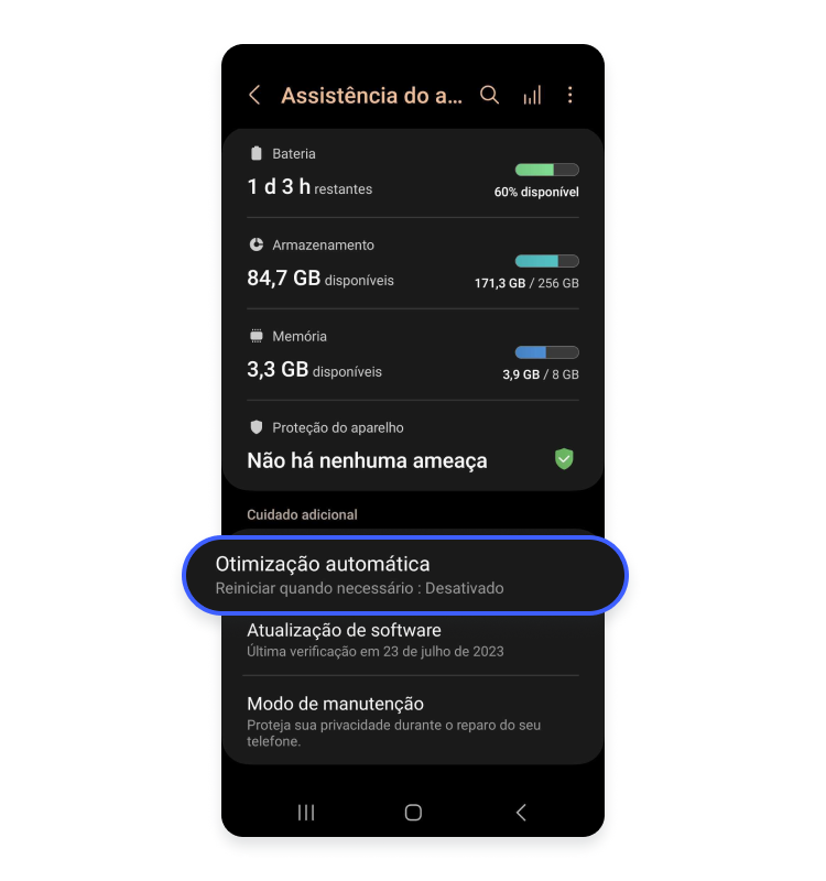 limpar cache automaticamente no Android: passo nº3