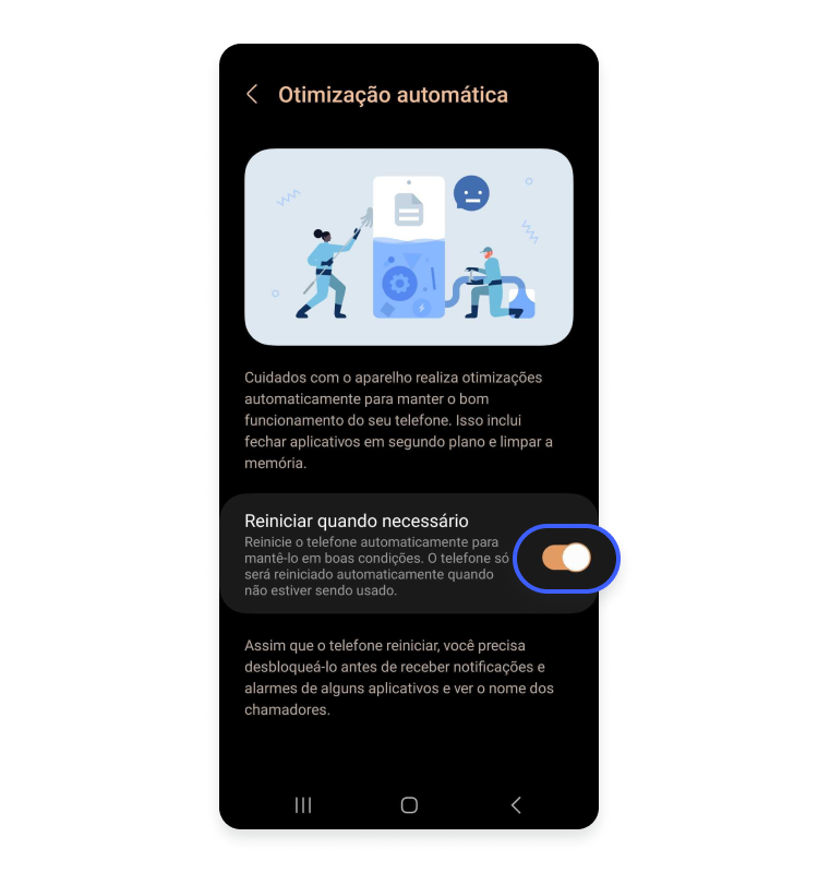 limpar cache automaticamente no Android: passo nº4