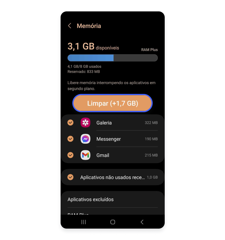 limpar cache todos os aplicativos no Android: passo nº4