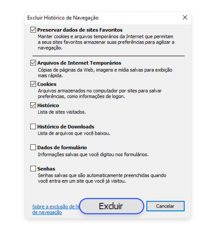 Como remover o cache no Edge 4