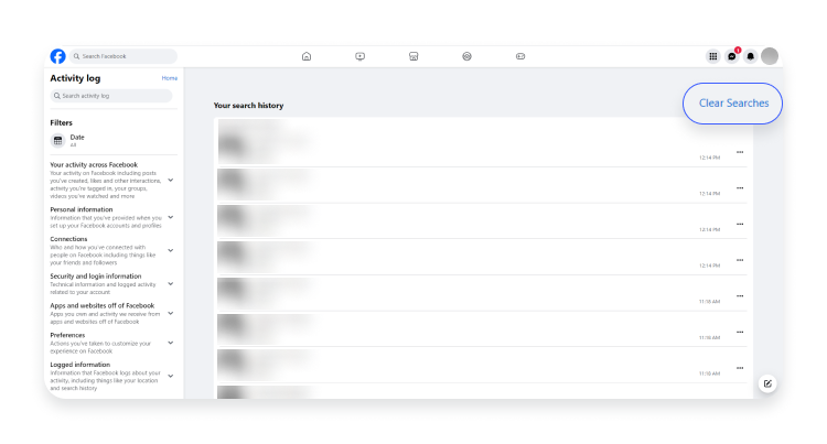 How to delete Facebook search history | NordVPN