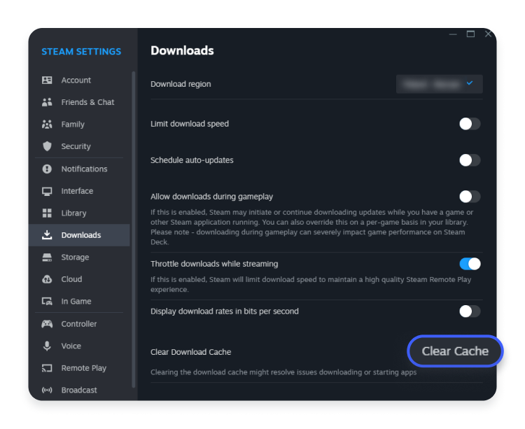 how-to-clear-steam-download-cache-nordvpn