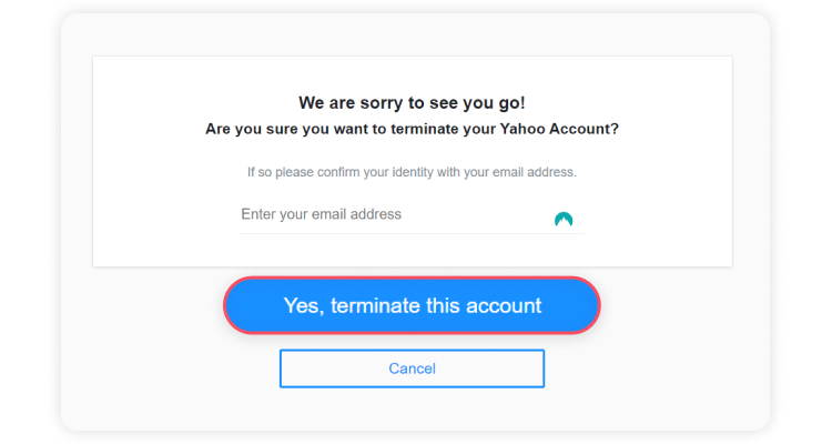 How to delete Yahoo email account permanently