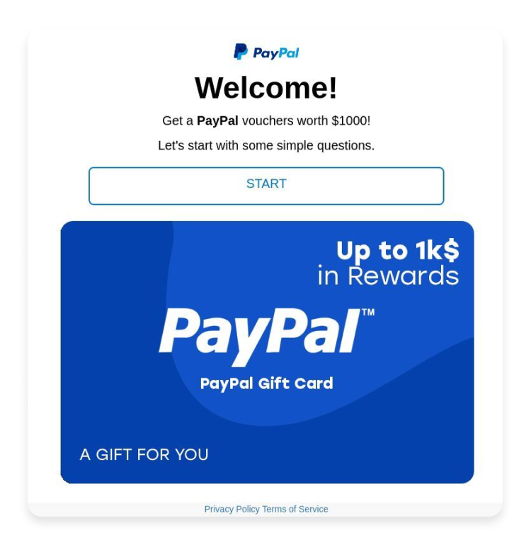 PayPal voucher scam