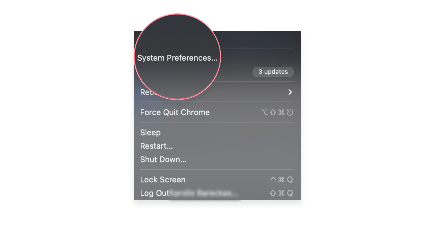 system preferences on mac