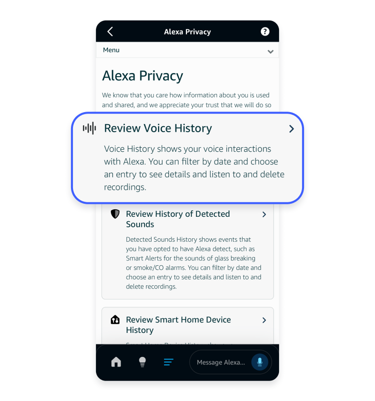 Screenshot How to delete Alexa 9