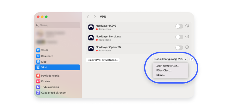 3 instrukcja jak włączyć VPN na macOS