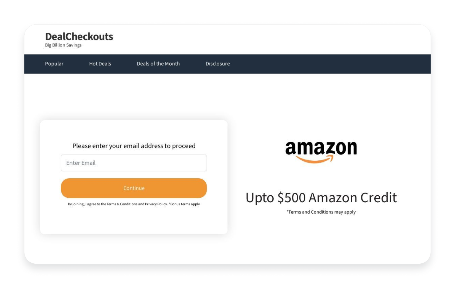 Amazon phishing example 1