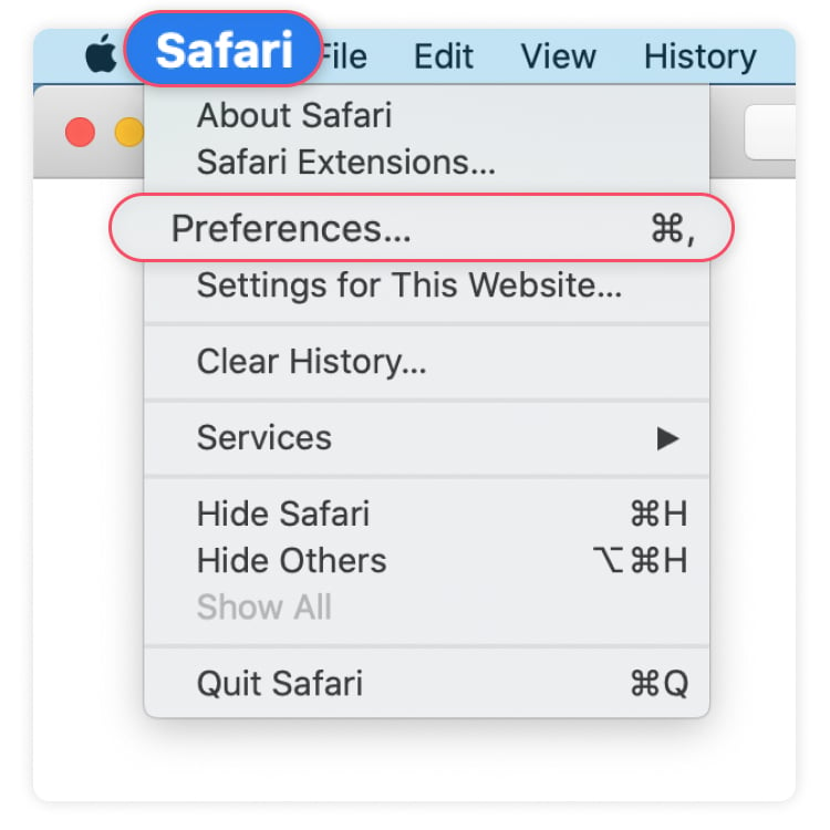 Block WebRTC διαρροές στο Safari: Βήμα 1