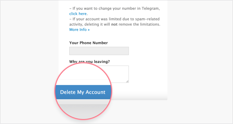 How to delete Telegram account