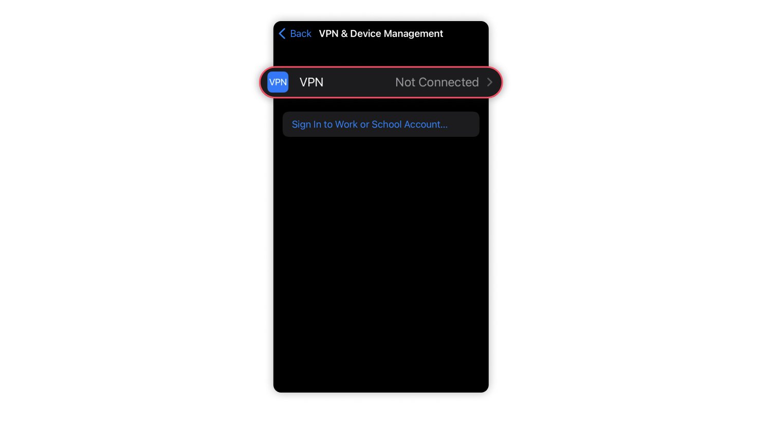 İPhone'da VPN kurulum